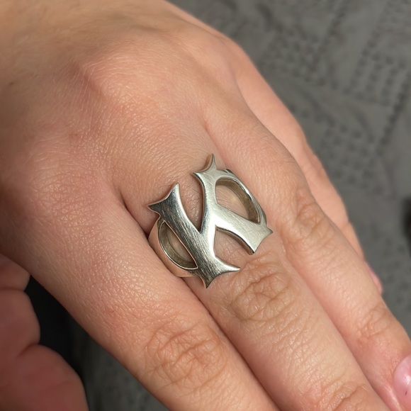 925 silver K ring - Picture 2 of 3